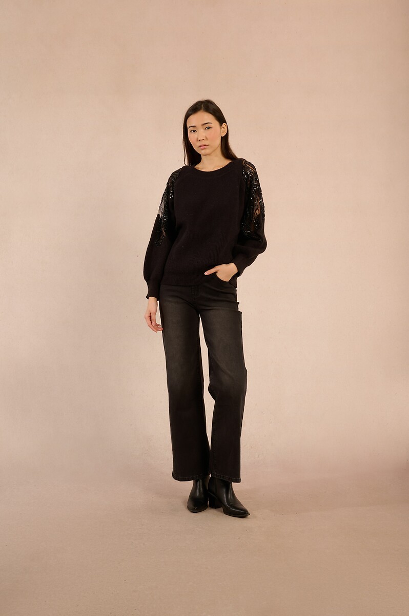 MOLLY BRACKEN<br>Jersey, ombros vazados