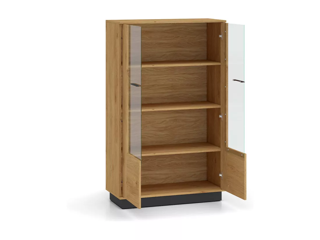 Vaisselier 2 portes Ysia Bois et Noir