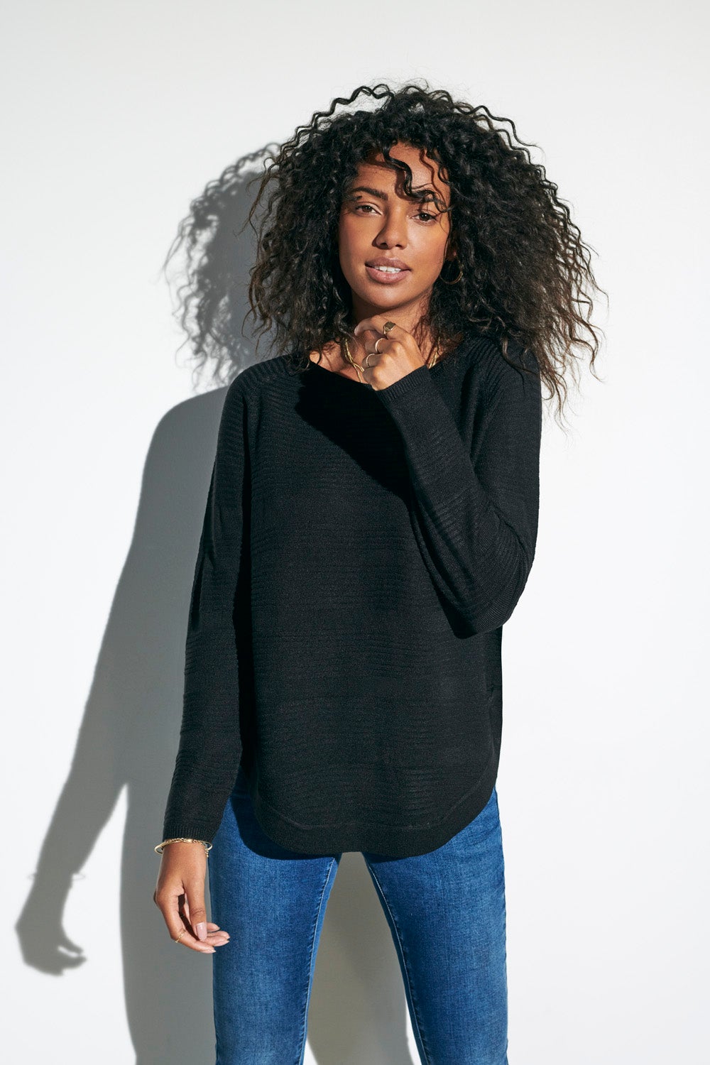 ONLCAVIAR Strickpullover Black