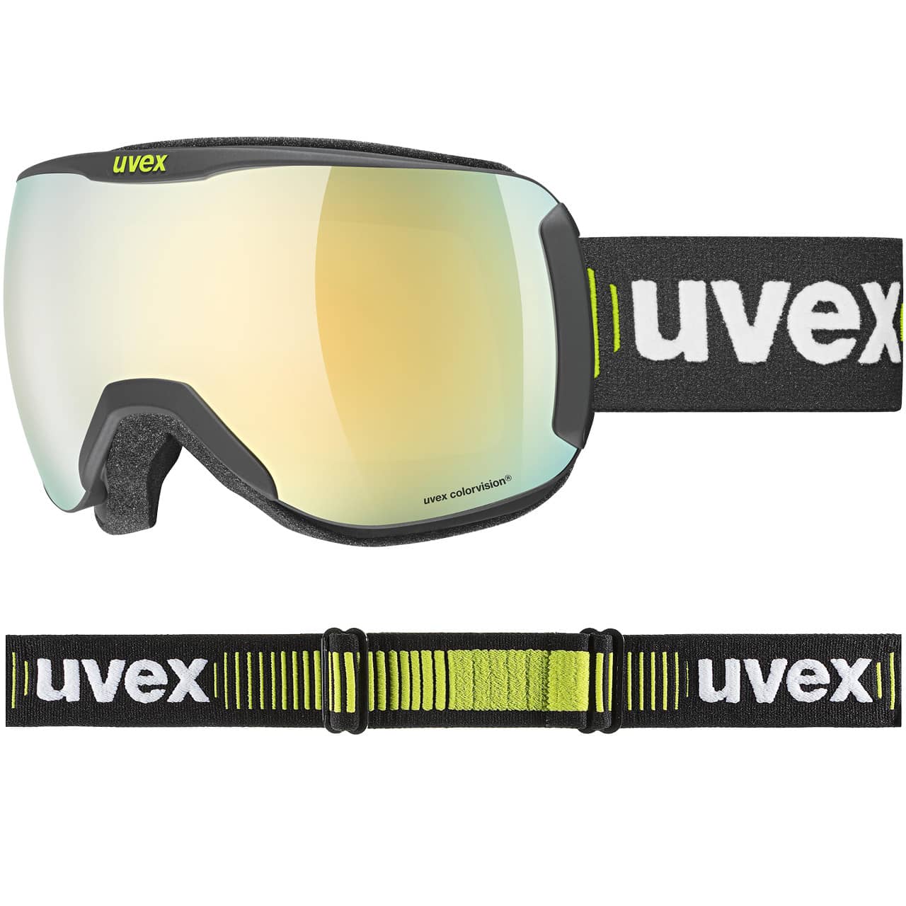 Uvex Downhill 2100 CV Race black matt / gold-green | Uvex Skibrillen | Uvex | U | MARKEN | XSPO