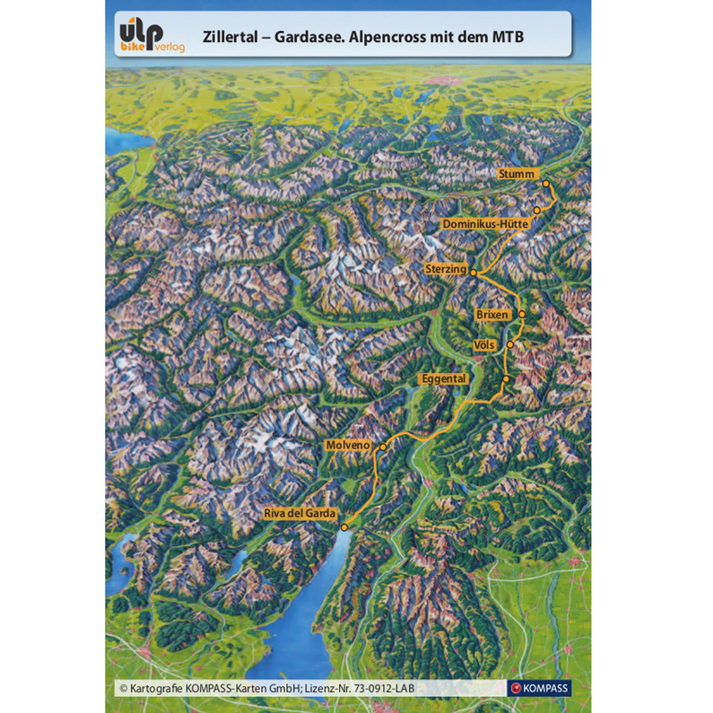 ULPbike Verlag Zillertal - Gardasee Alpencross mit Mountainbike