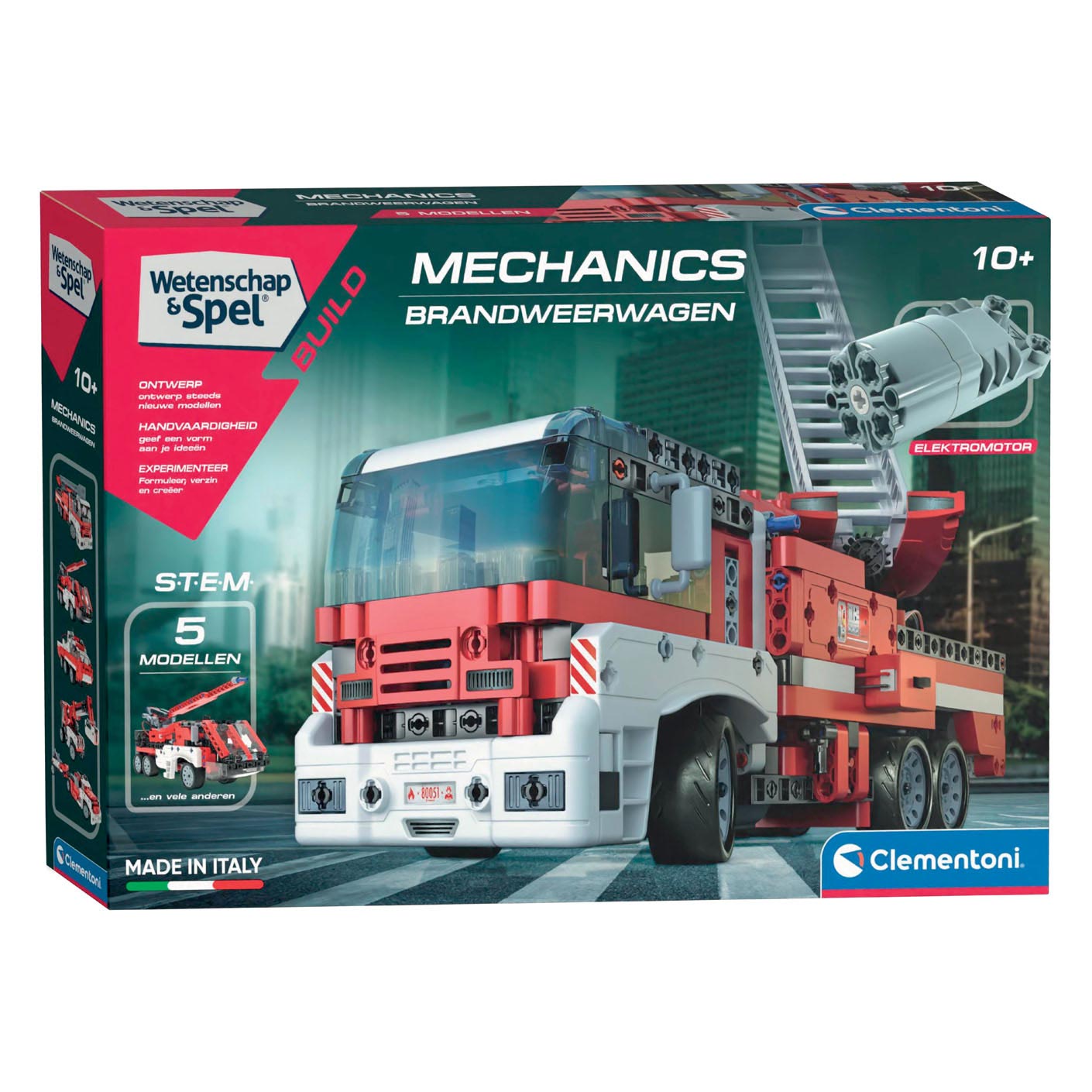 Clementoni Wetenschap & Spel Mechanica- Brandweerwagen