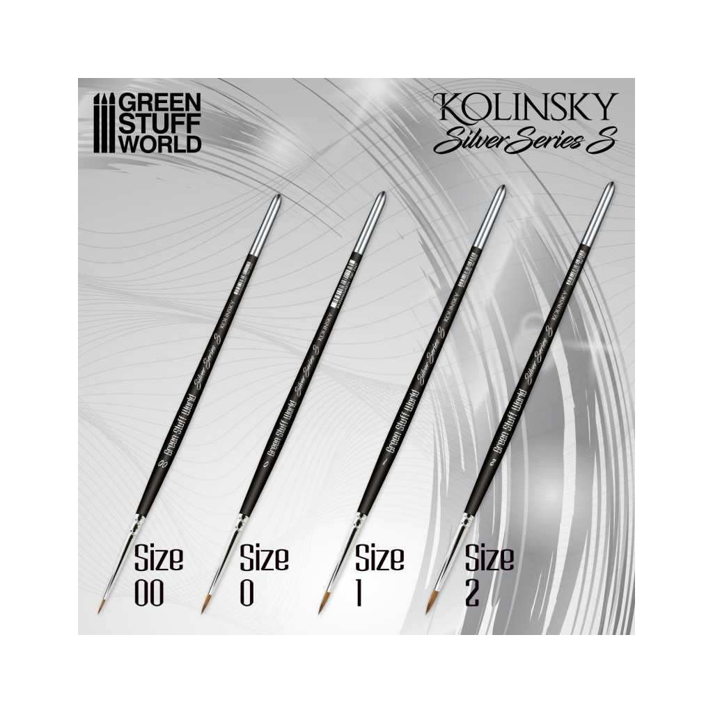 Silver Series : Set de Pinceaux Kolinsky (Serie-S)