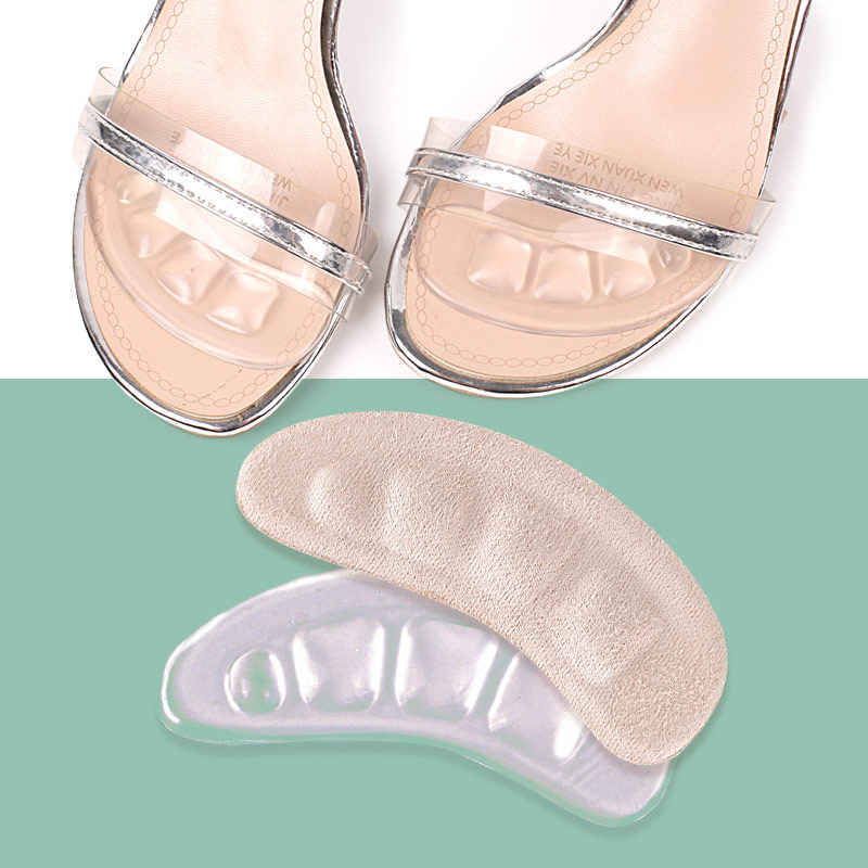 (1 Paar) 5mm Ultraweiche Silikon Gelpad Anti-Rutsch / Massage Einlagen für High Heels - Transparent