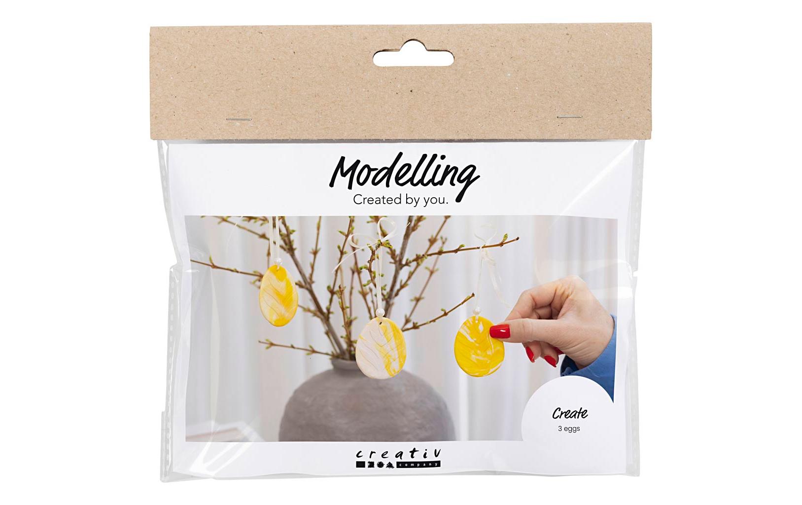 Bastelset Ostern Modellieren 1 Stück, HellgelbMini Kreativ-Set