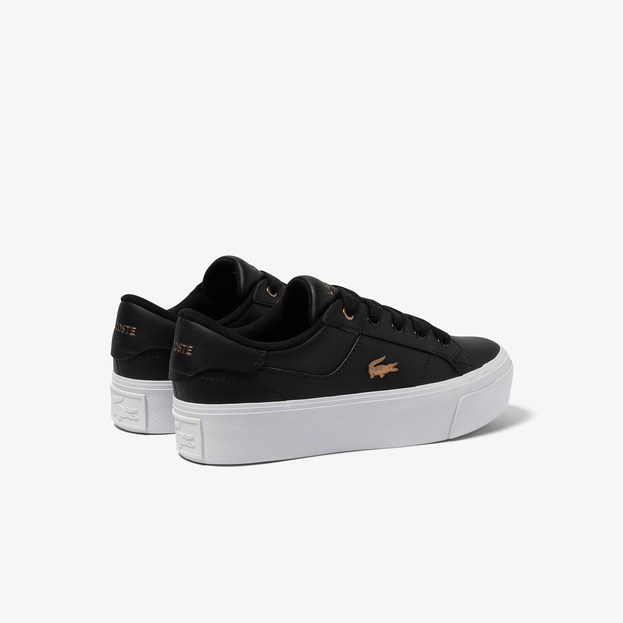Damen-Plateau-Sneakers LACOSTE Ziane aus Leder Sneakers - Schwarz - Lacoste - Damen