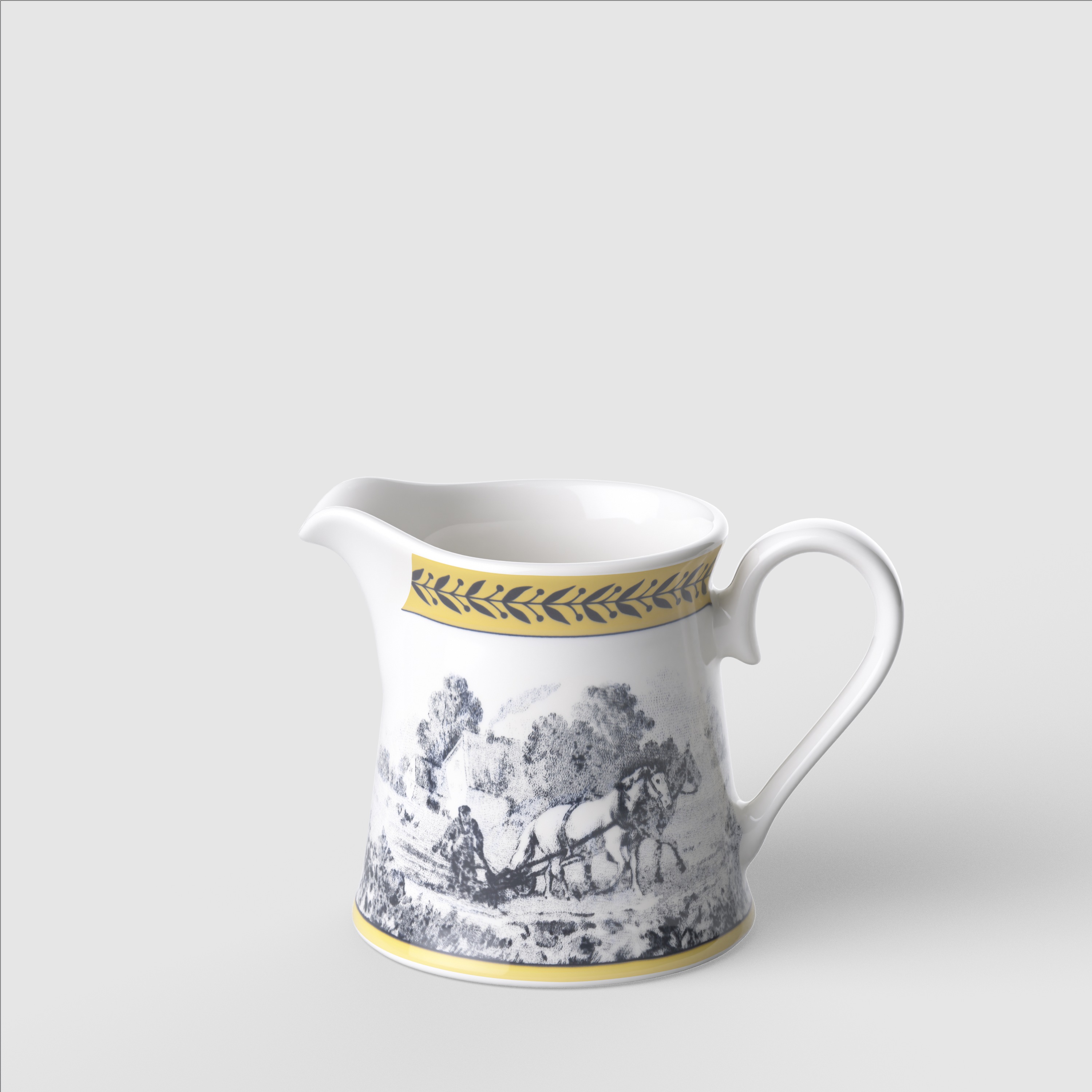Audun Creamer Multi-colored, 6.1 oz, Premium Porcelain