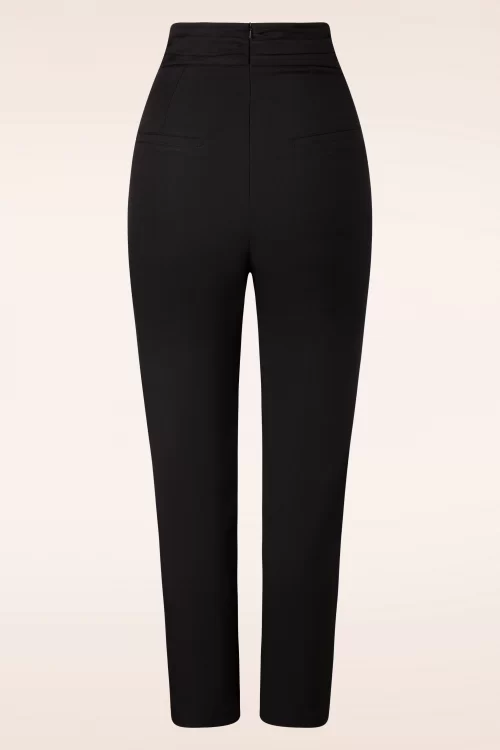 Vintage Diva  Lena Lynn broek in zwart
