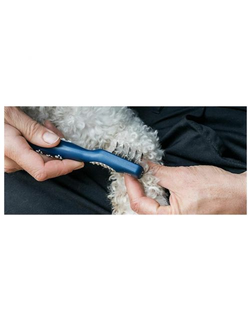 Mikki Doodle De-Matter - Hondenvachtborstel - Blauw Grijs