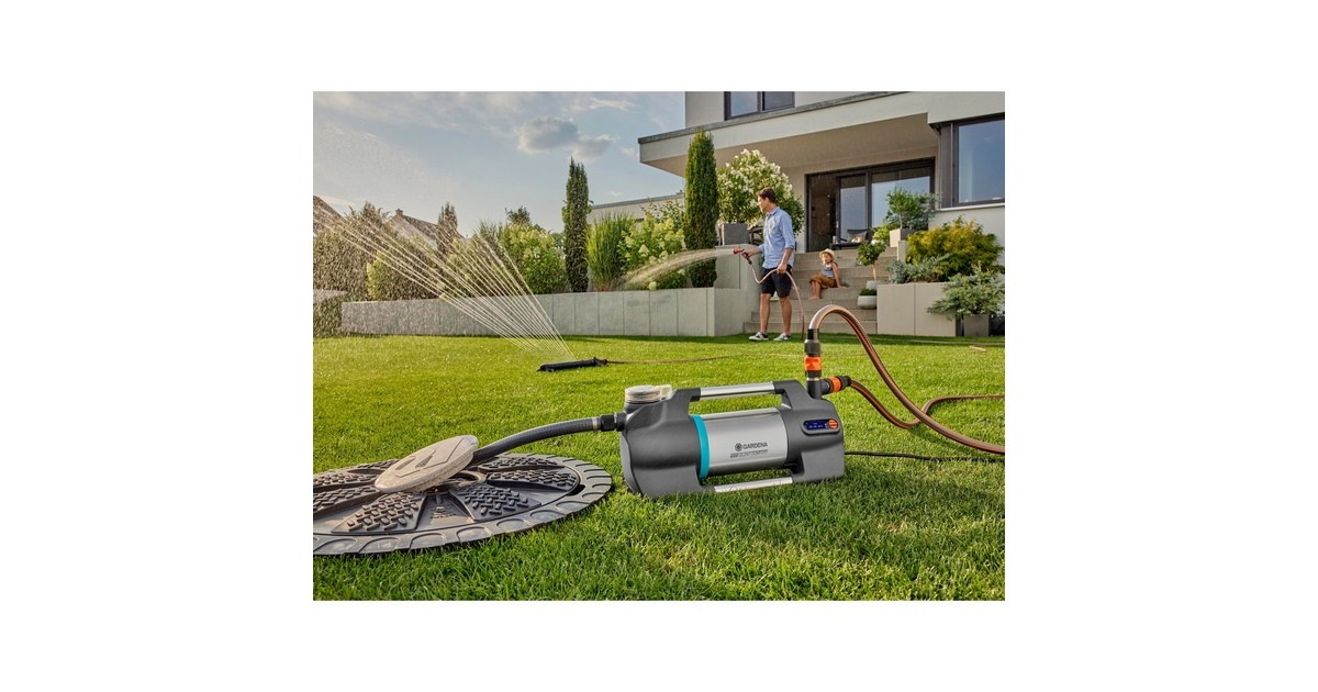 GARDENABesproeiingspomp 6500 SilentComfort  (Donkergrijs/roestvrij staal, 1300 Watt | Bluetooth)