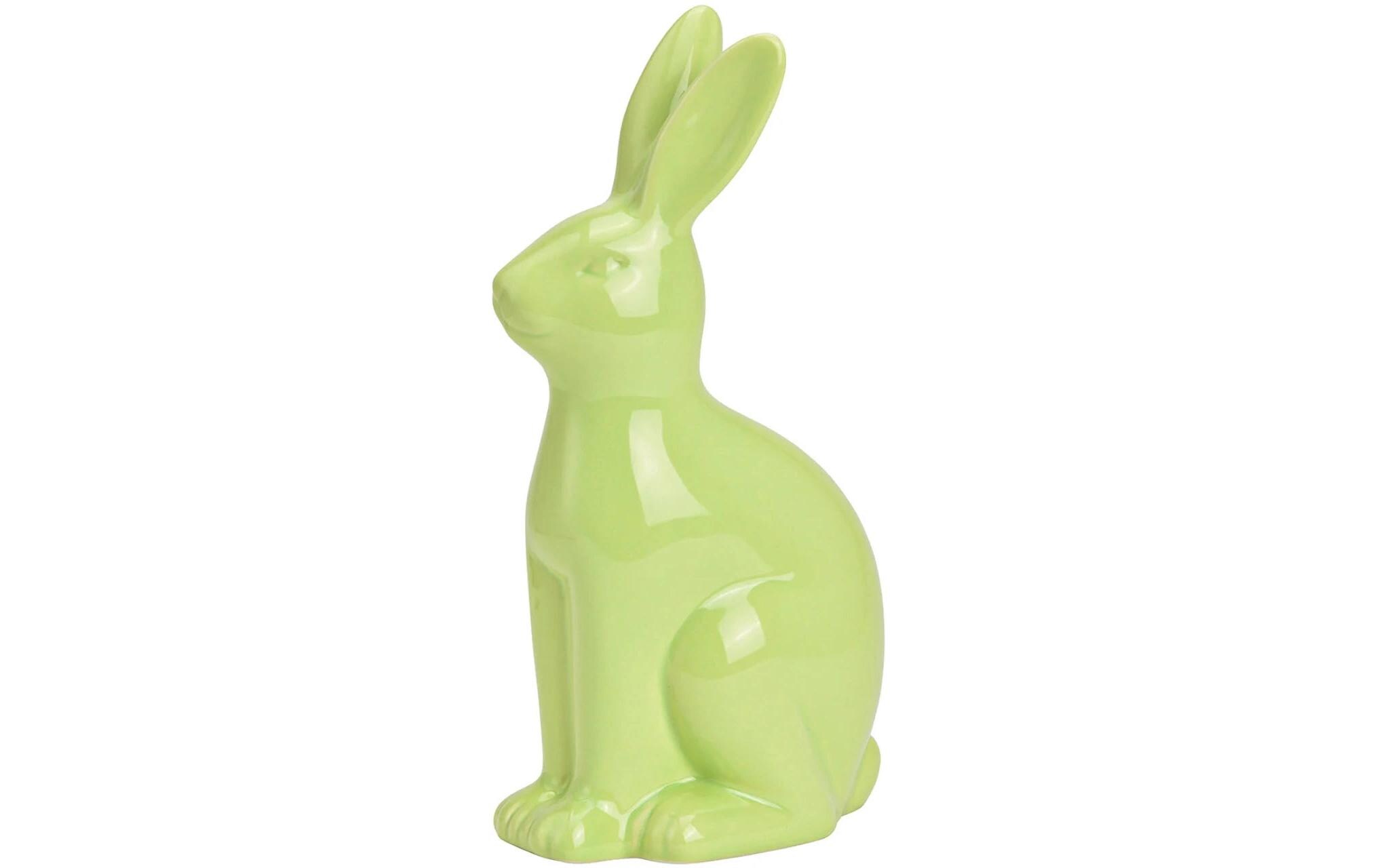 Aufsteller Hase 25 cm, GrünDekofigur