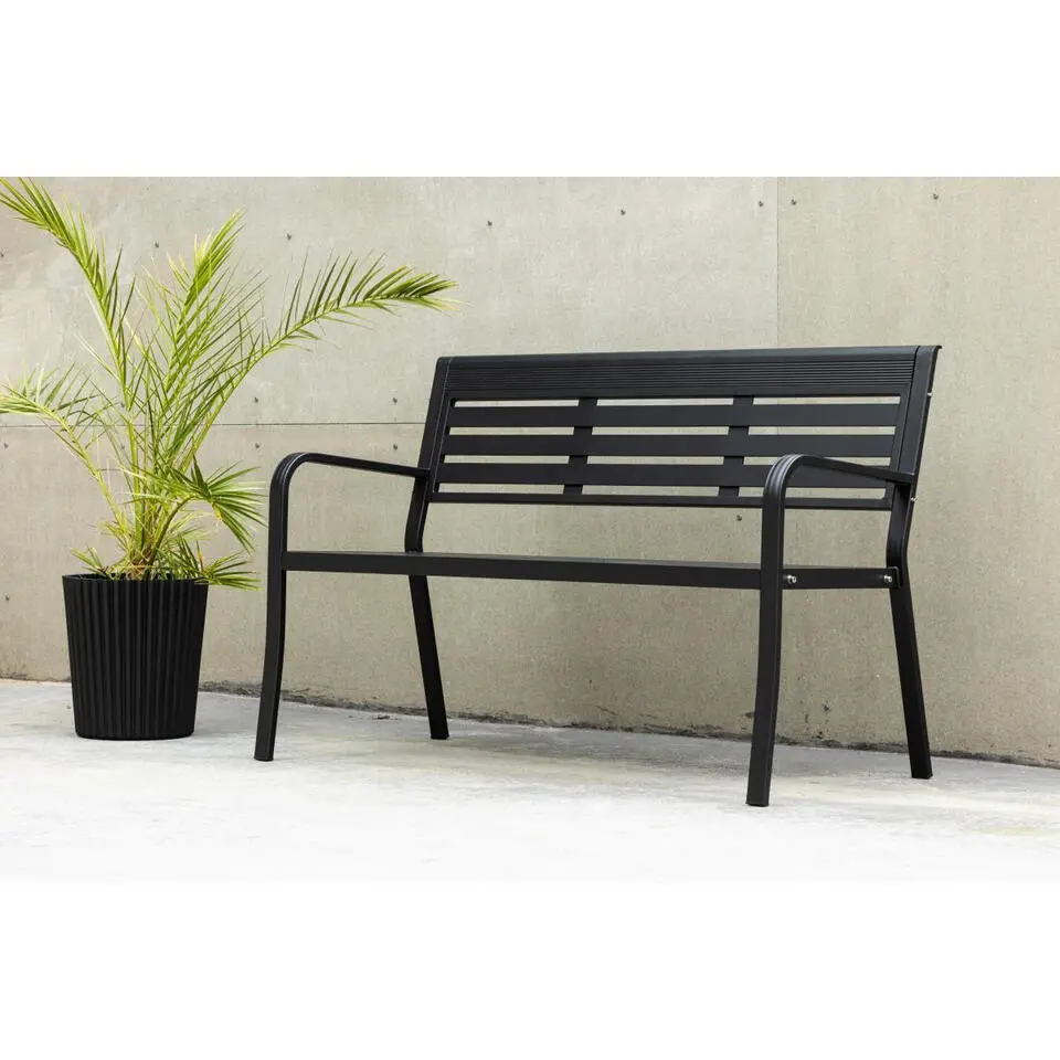 Svea - Layla tuinbank - 125 cm - zwart