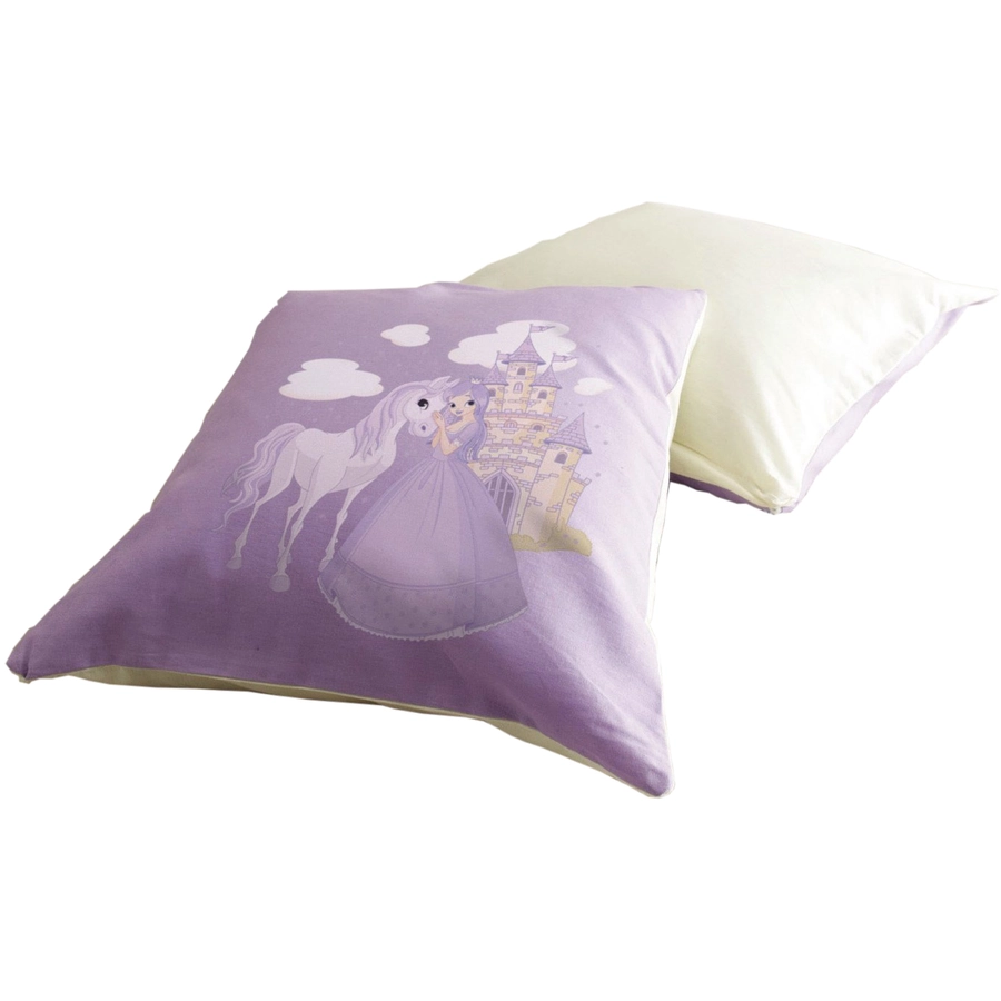 TICAA Kissen 2er Set für Kinder Horse (Lila)