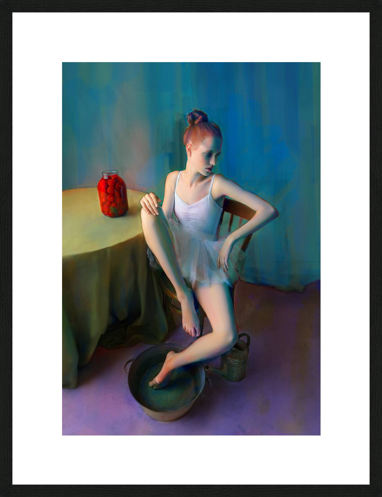 Ballerina on Blue by Andrey Yakovlev & Lili Aleeva - Limited Edition. Edition of: 150. Signed.