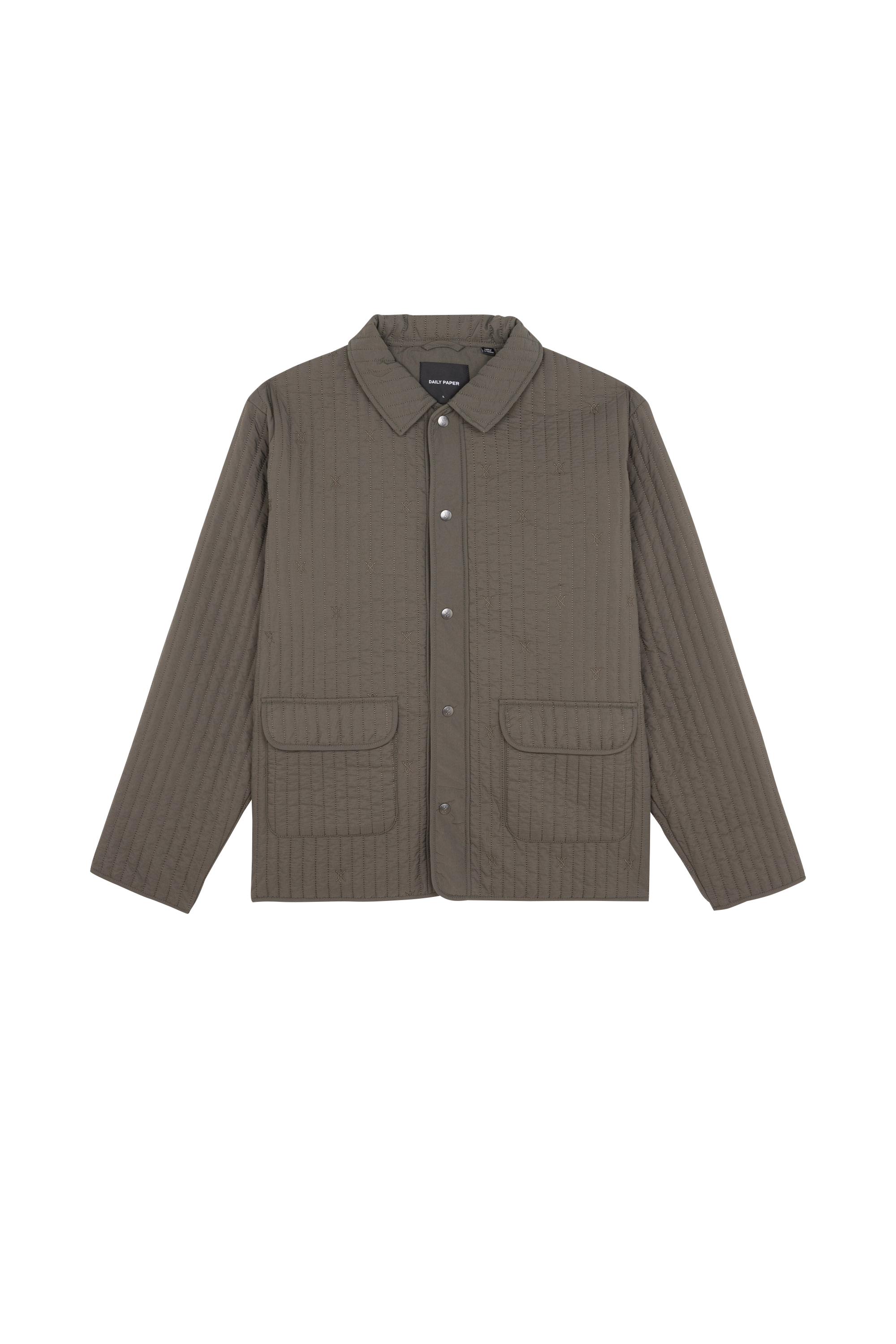 Daily Paper Veste zyer quilted relaxed jacket Vert
