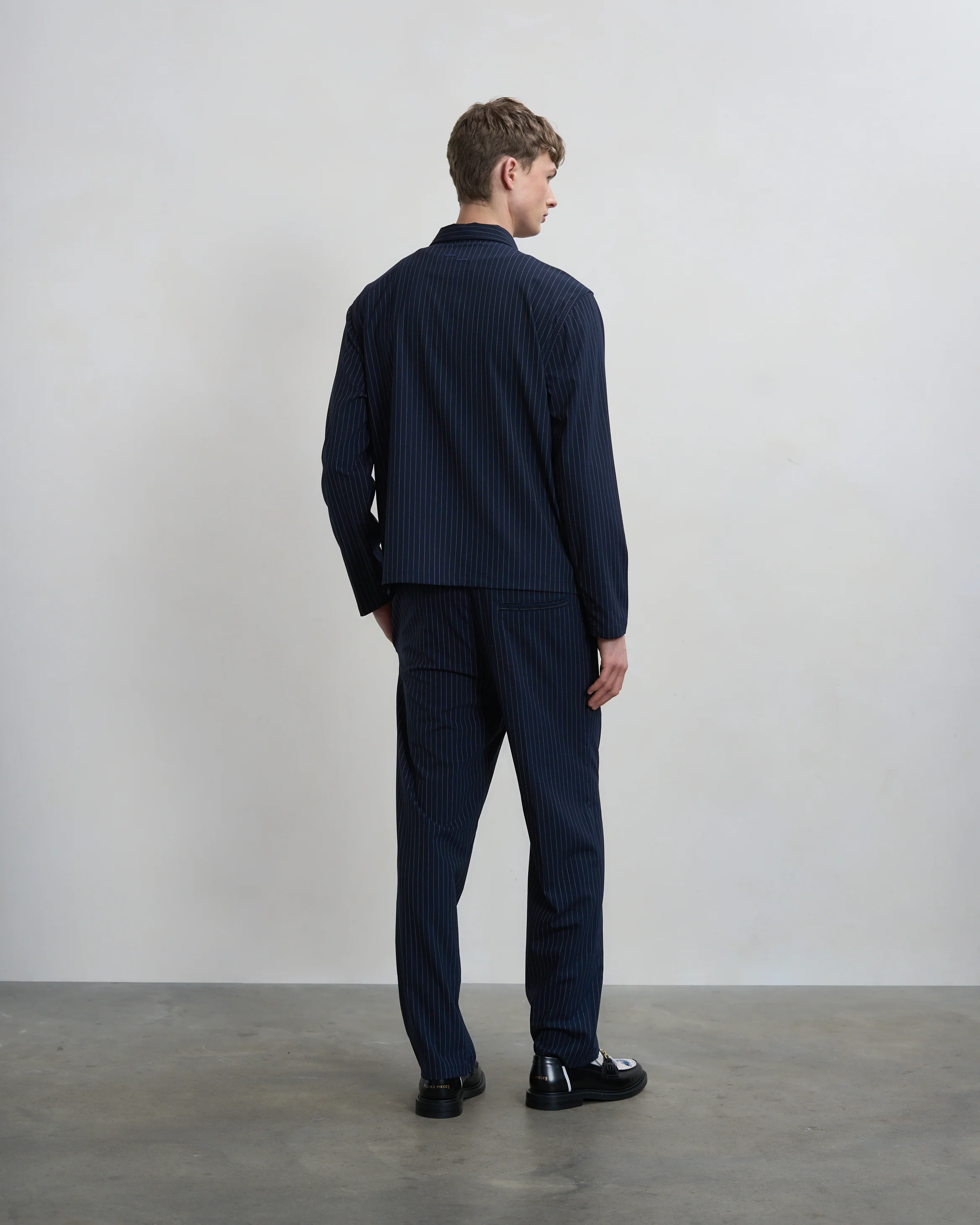 Coach Pants Pinstripe Maritime Blue