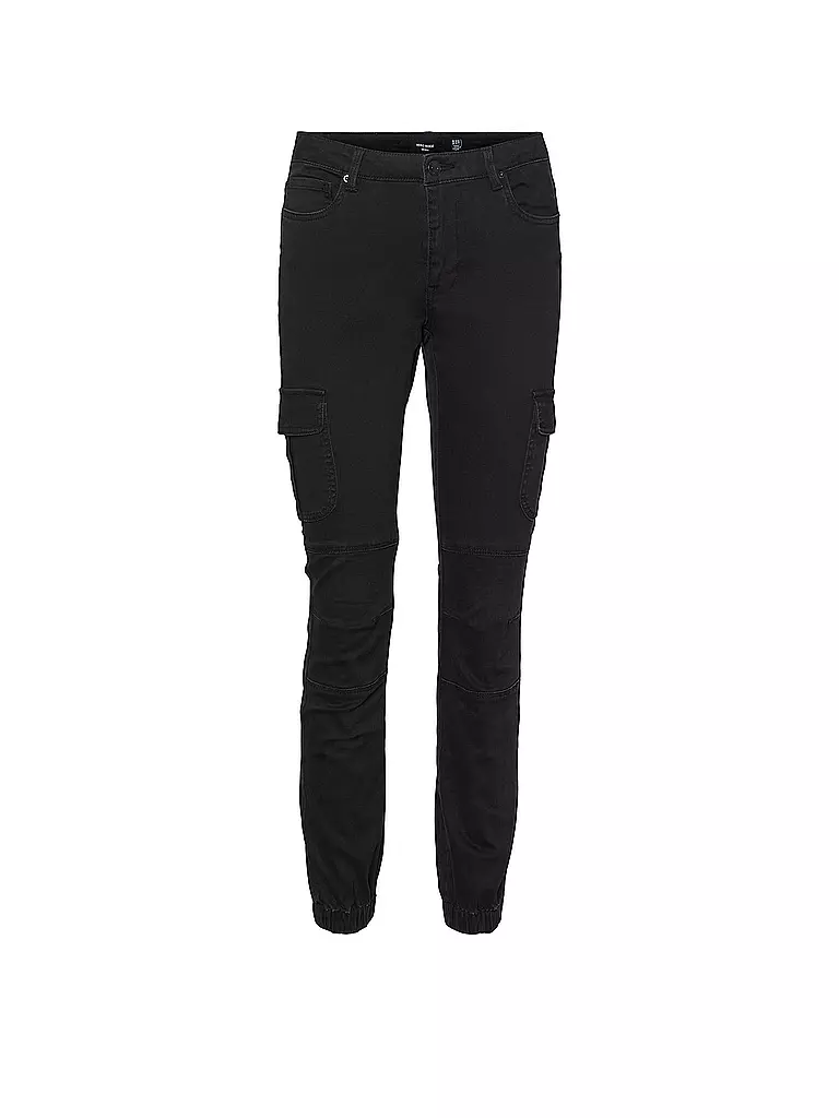 VERO MODA Cargohose VMIVY schwarz