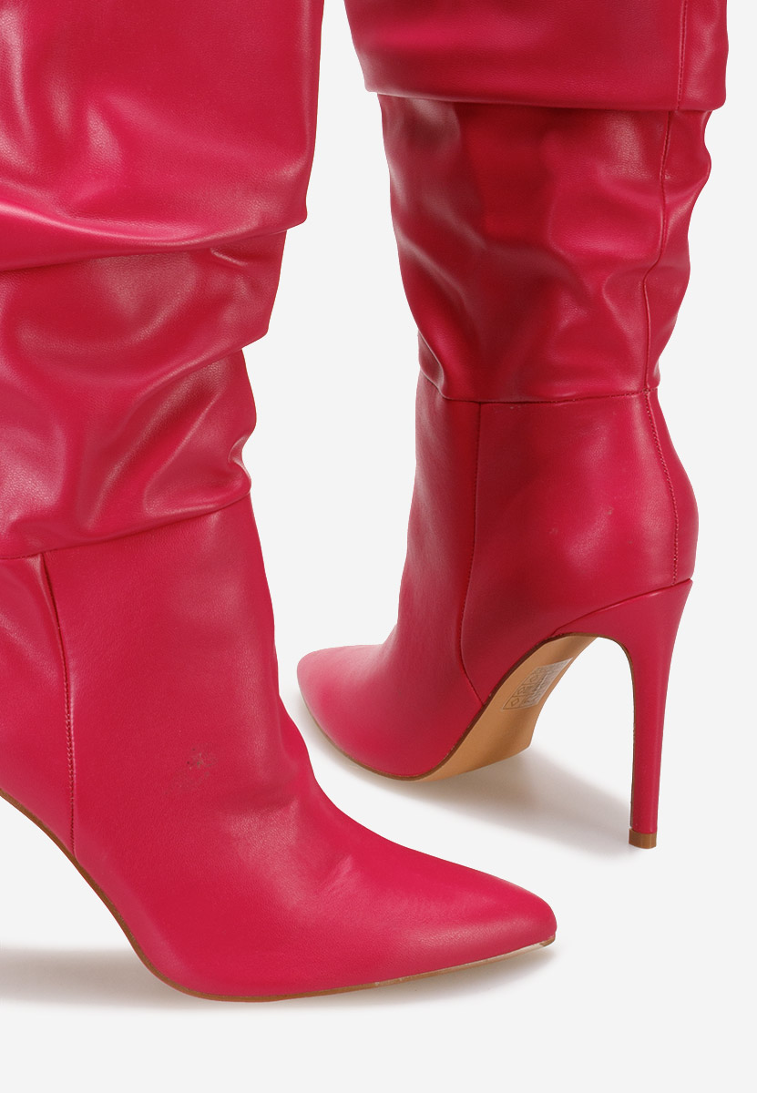 Bottes talons aiguilles fuchsia Hamena