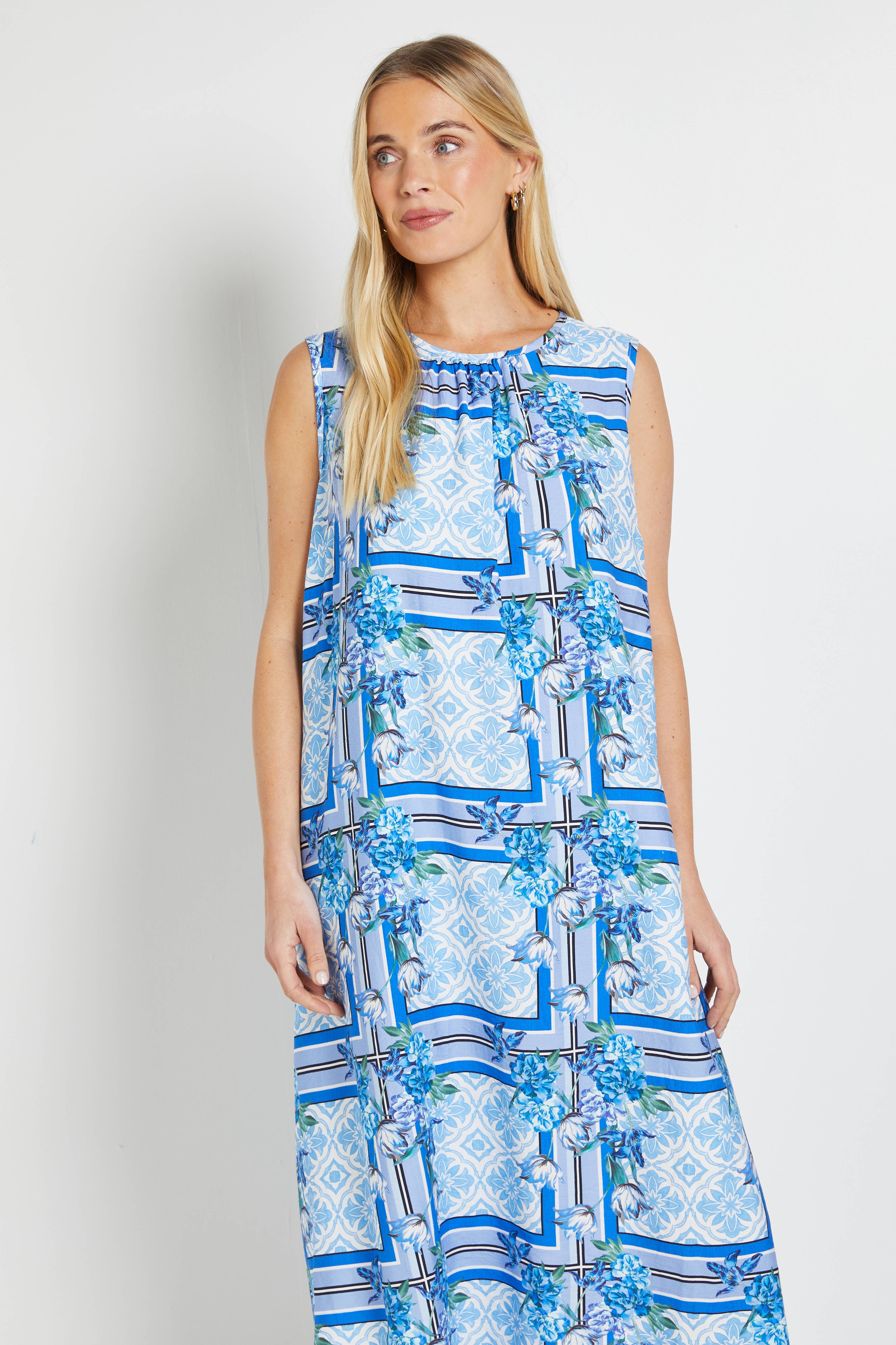 Wallis Robe Maxi Tropicale D'été Petite