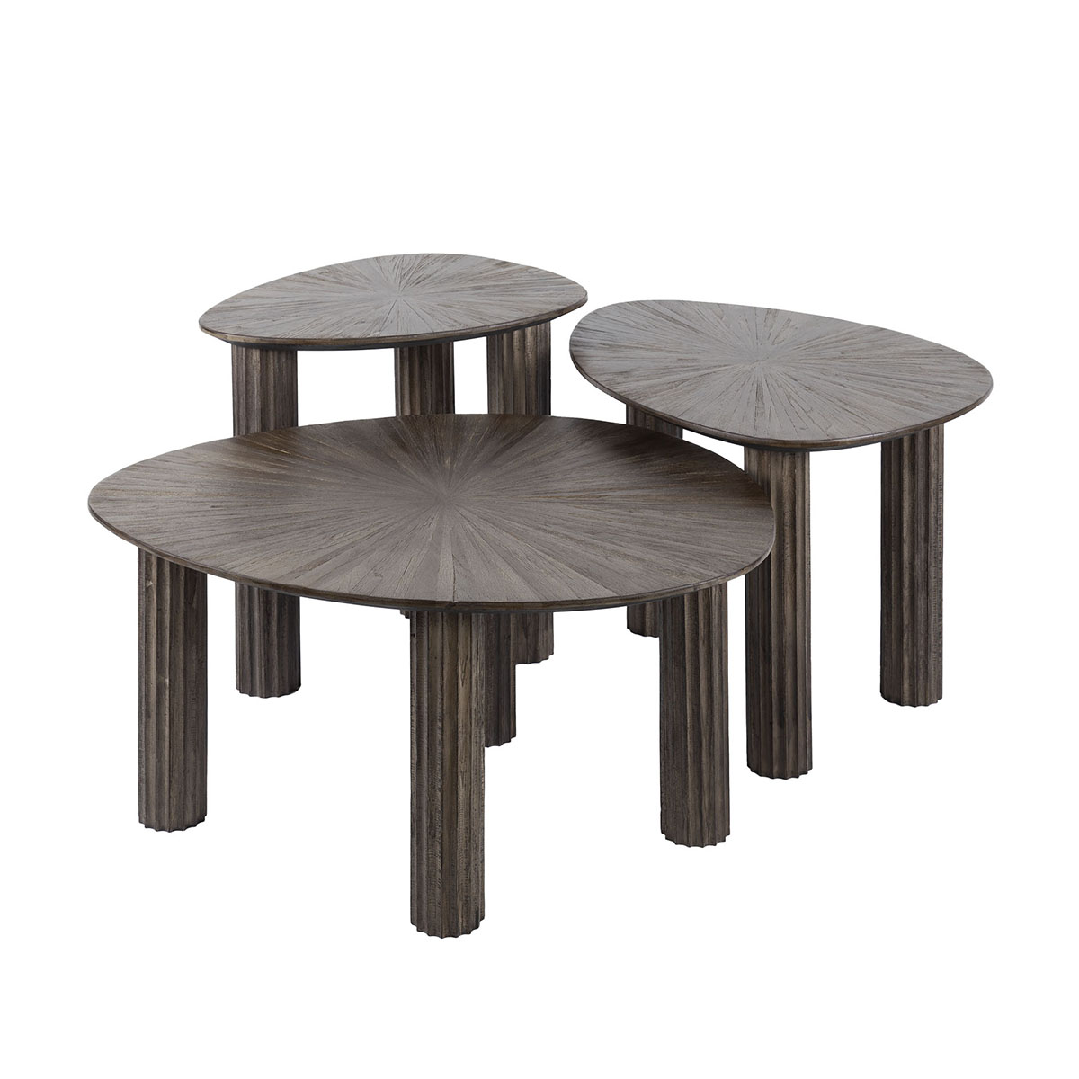 Salontafel Kib Trio Driehoekig - set van 3