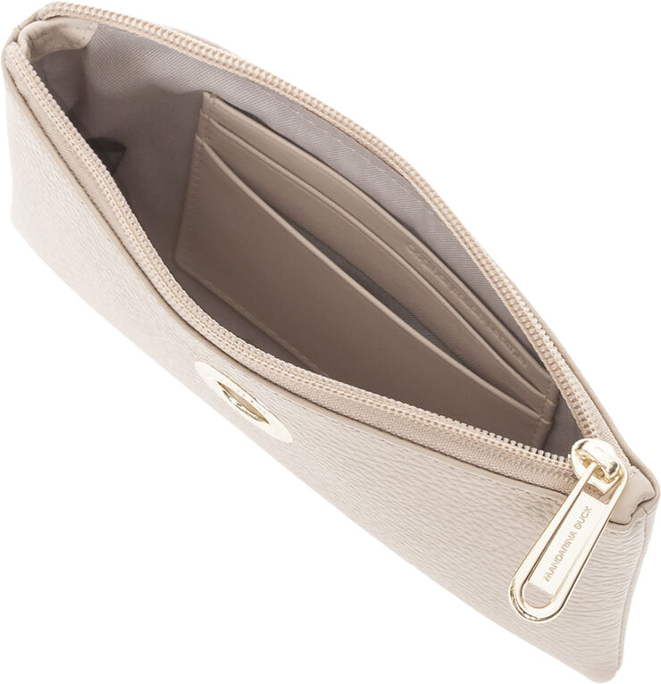 Mandarina Duck MELLOW LEATHER POUCH / WARM TAUPE Warm taupe