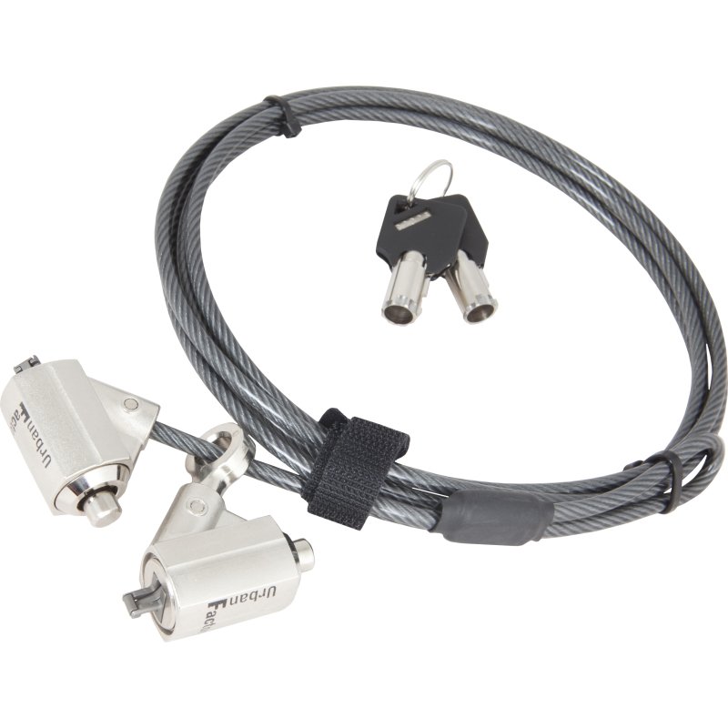 Urban Factory CRS02UF câble antivol Noir 2 m