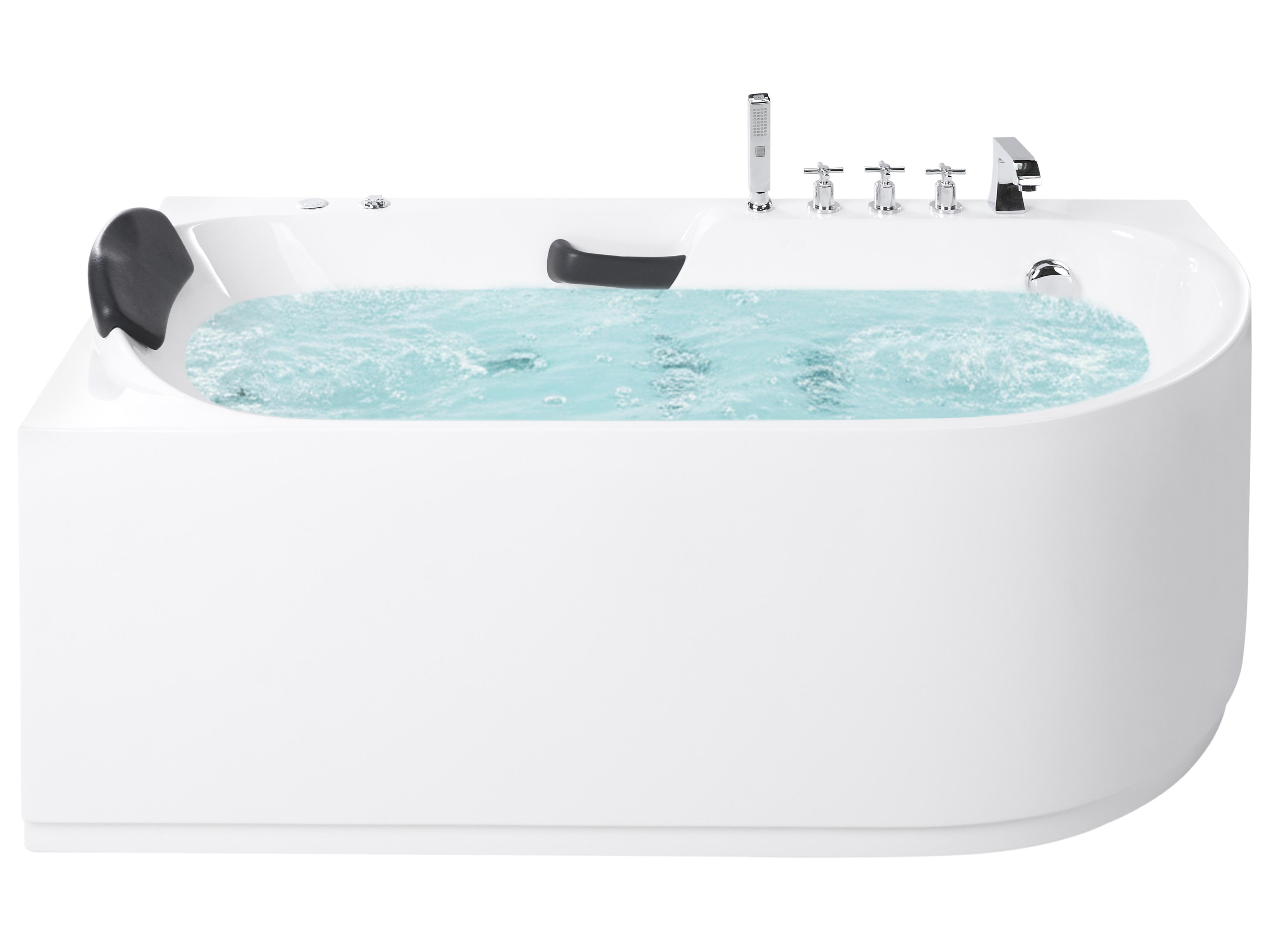 Hottub SAYULA rechtszijdig 170 x 80 cm Wit