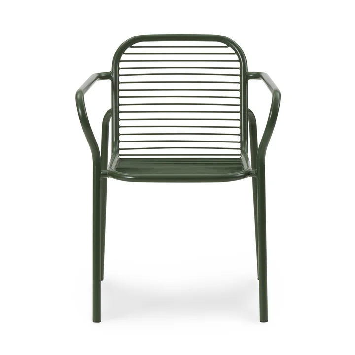Normann Copenhagen - Vig Outdoor Armlehnstuhl, dunkelgrün