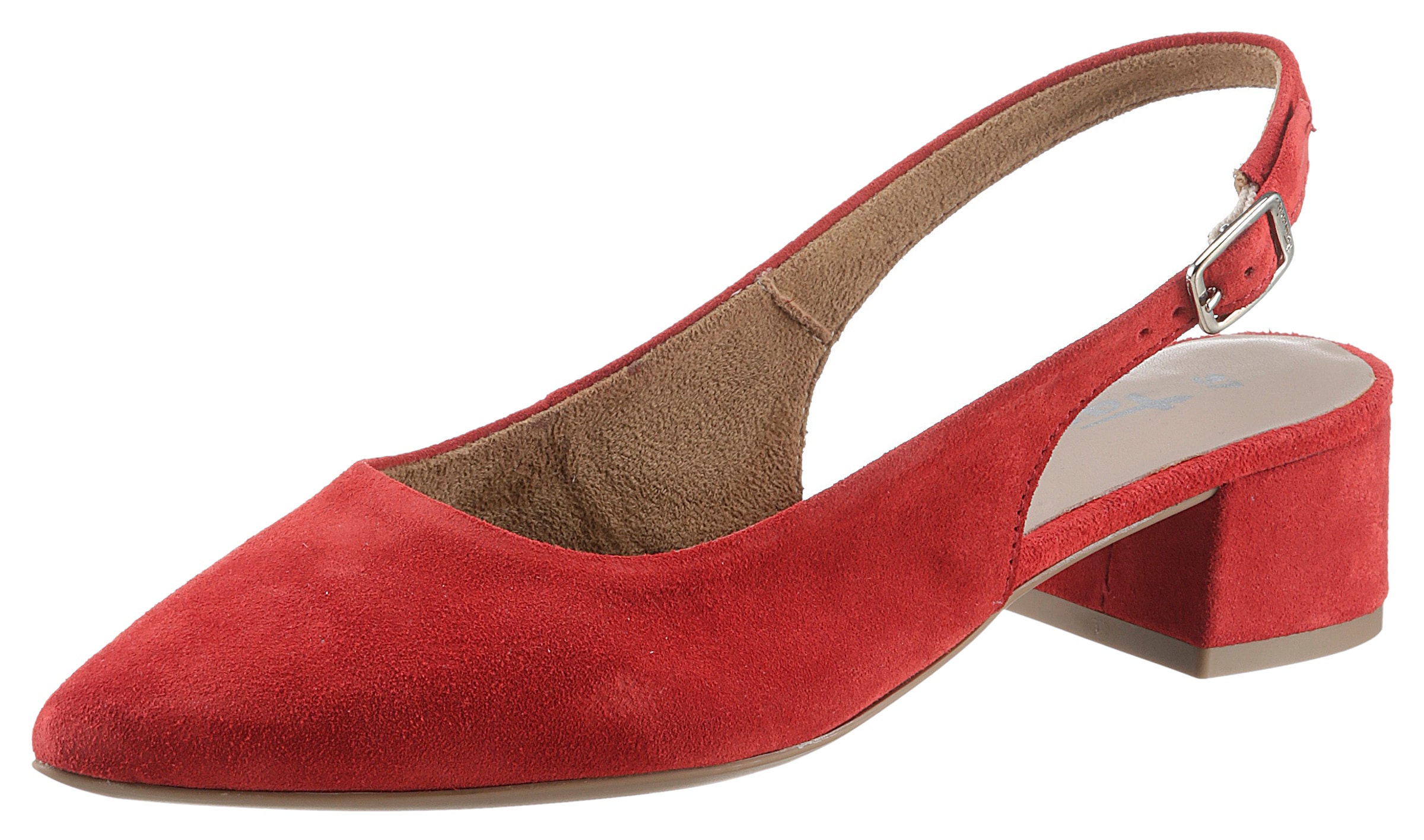 Tamaris Slingpumps  , Blockabsatz, Abendschuh, Sommerschuh mit verstellbarem Riemchen