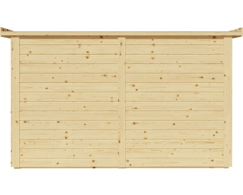Fietsgarage/wandkast Velo met vloer 206 x 102 cm naturel
