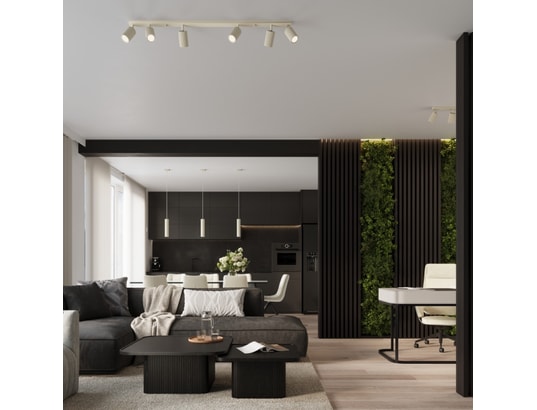 SOLLUX LIGHTING - Lampe à poser karbon beige