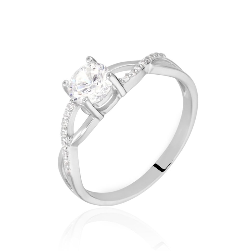 Bague Maryna Argent Blanc Oxyde De Zirconium