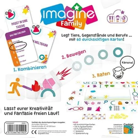 Asmodee Cocktail Games Imagine Family