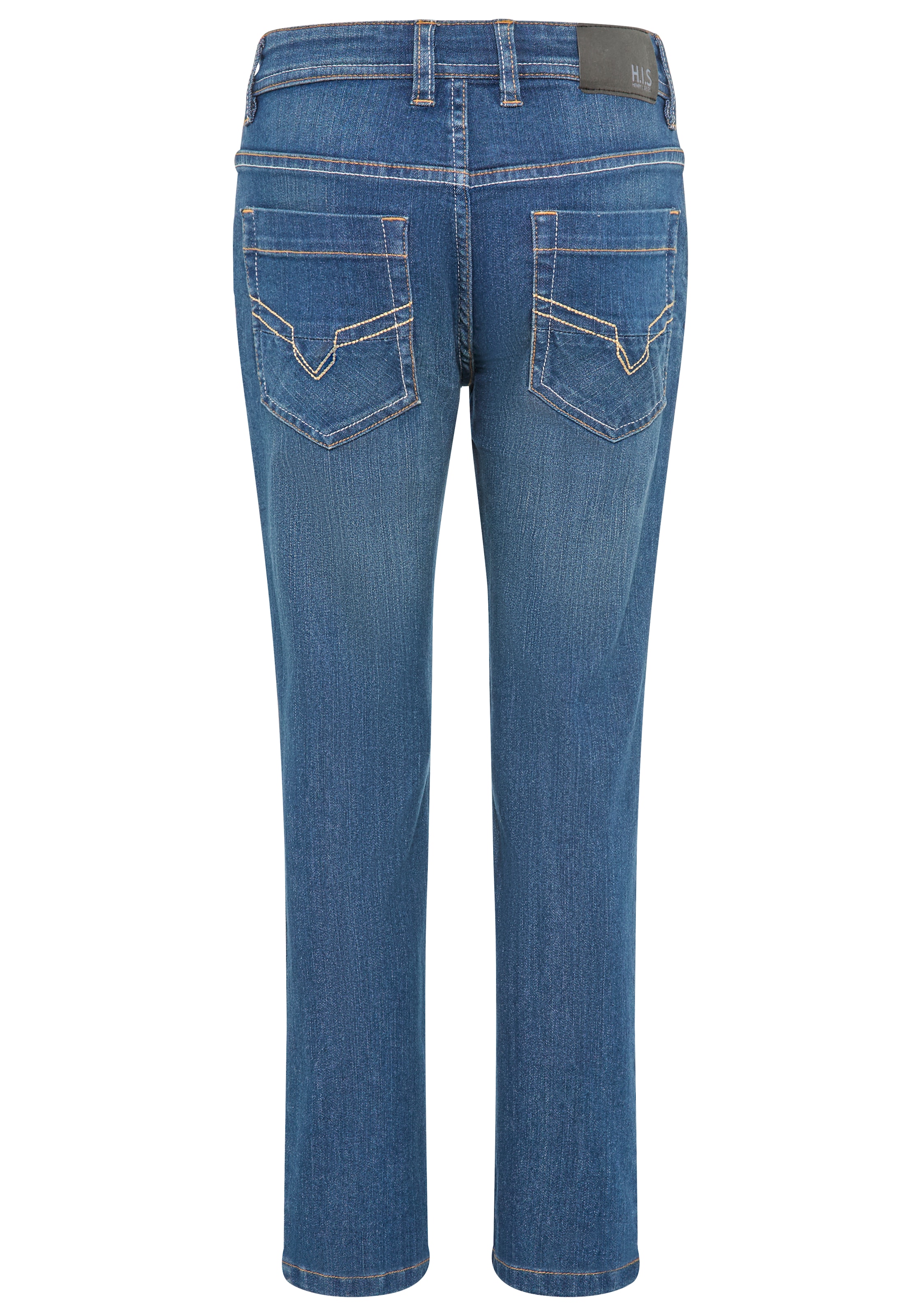 H.I.S Relax-fit-Jeans »Stretchjeans in gerader Form«, NEU: H.I.S für TEENS! Gerade Jeans in authentischer Waschung