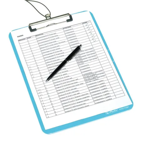 Herlitz Klemmbrett PP A4 easy orga to go transparent