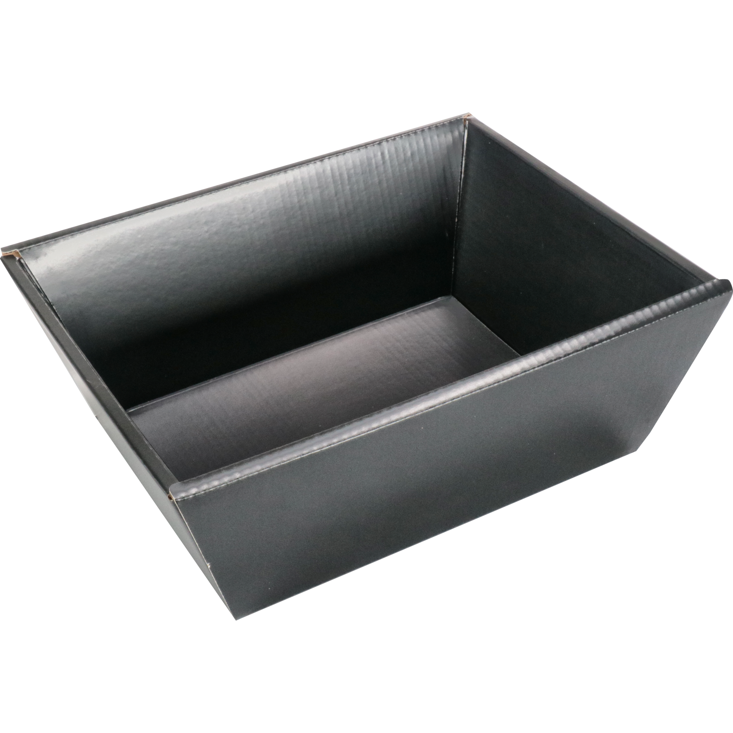 Mand, golfkarton, biermand, 26x21x10cm, zwart