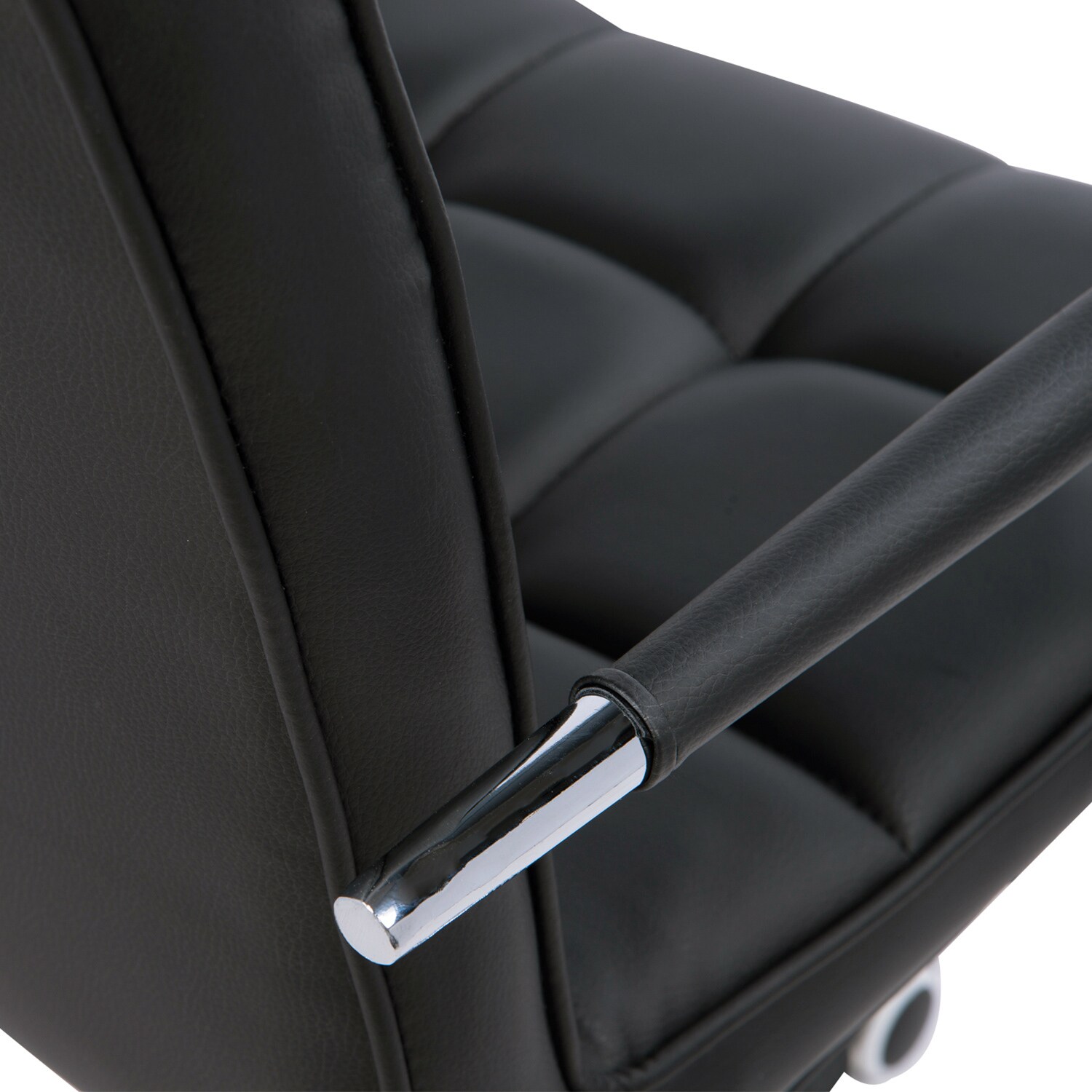 HOMCOM Bürostuhl mit Rollen schwarz B52,5 x T54 x H82-94 cm