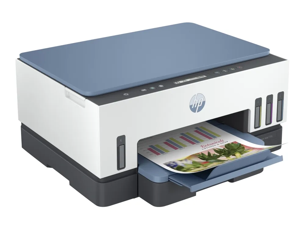 HP Smart Tank 7006 All-in-One - Multifunktionsprinter - farve - blækprinter - kan genopfyldes - 216 x 297 mm (original) - A4/Legal (medie) - op til 13 spm (kopiering) - op til 15 spm (udskriver) - 250 ark - USB 2.0, Wi-Fi(ac), Bluetooth