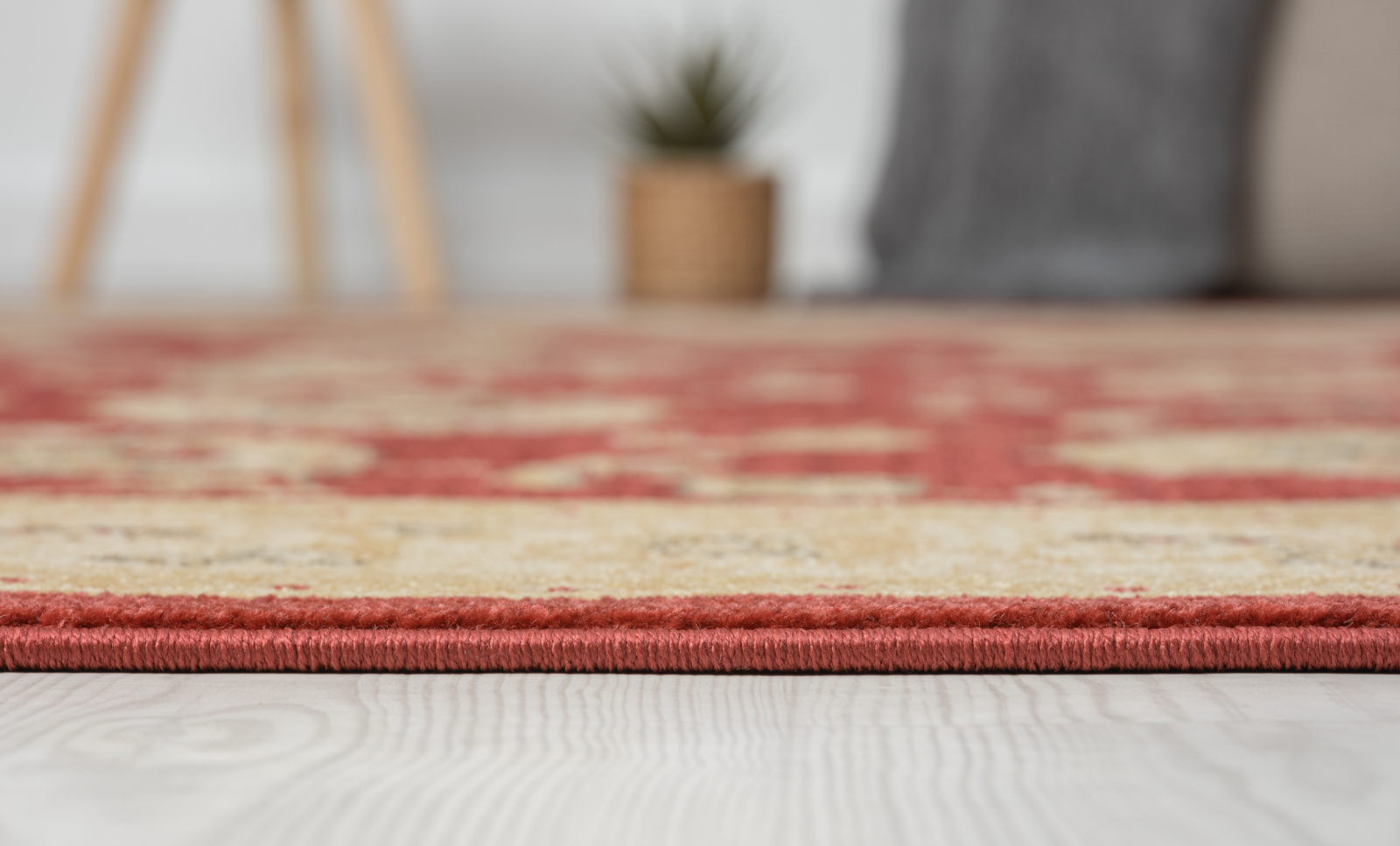 Teppich MARYAM 3 - weinrot-creme - 140x200 cm