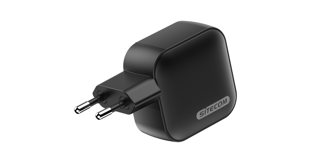 Sitecom70W GaN Power Delivery Wall Charger  (Zwart)