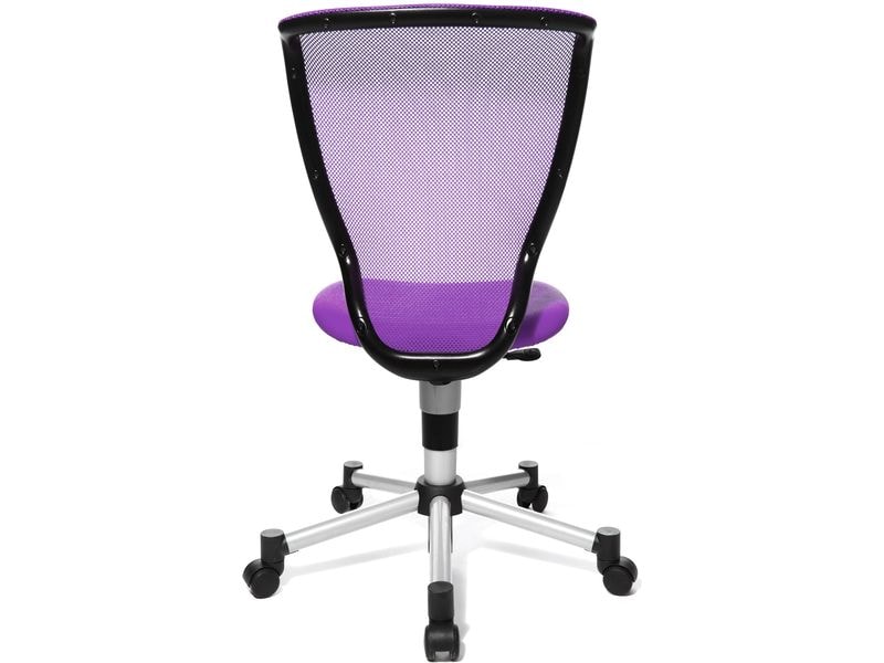 Topstar Kinder Bürostuhl Titan Junior, Lila Mitwachsender Design-Kinder- und Jugenddrehstuhl