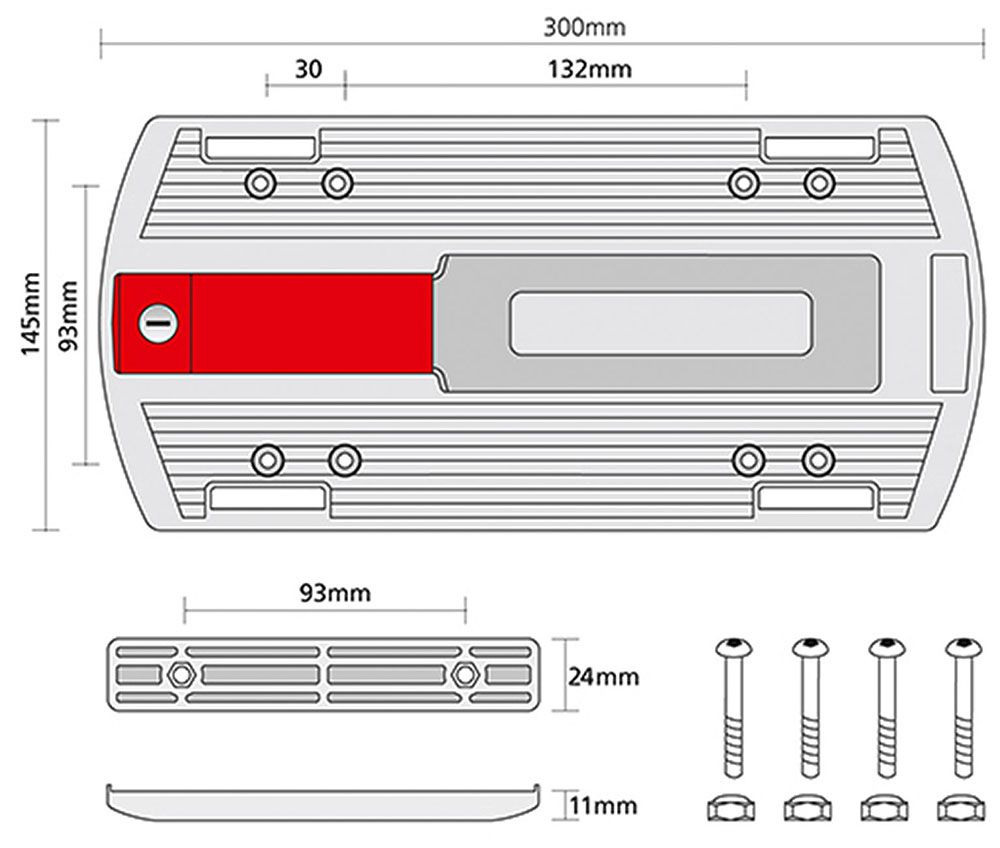 Rixen & Kaul KLICKfix Gepäckträger-Adapter