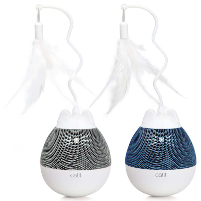 Catit Katzenspielzeug Pixi Spinner weiss-grau