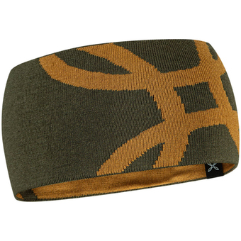 Montura Merino Logo  Stirnband Verde Salvia / Bronze Brown