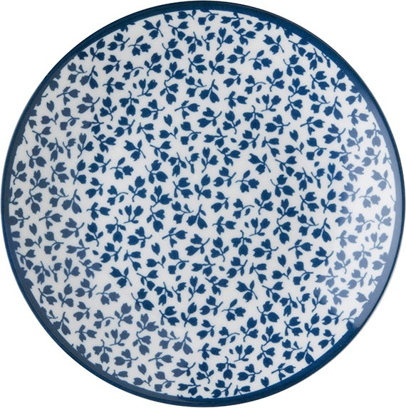 Laura Ashley bord Floris blauw D 12 H 1,7 cm