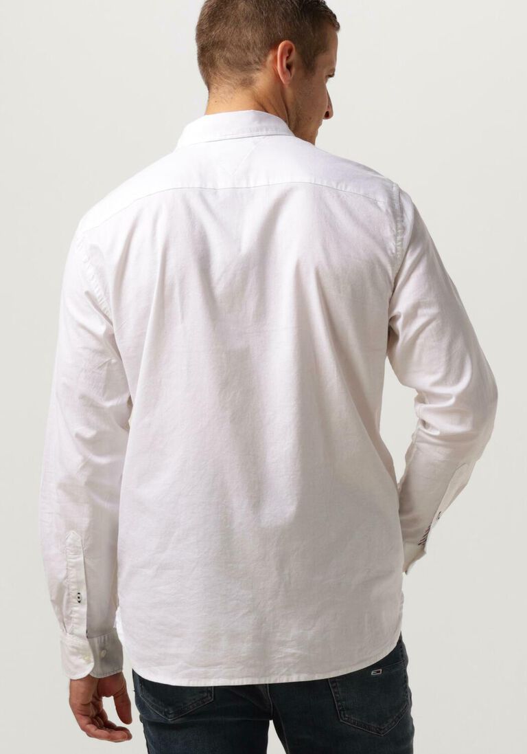 TOMMY HILFIGER witte tommy hilfiger casual overhemd core 1985 flex oxford rf shirt