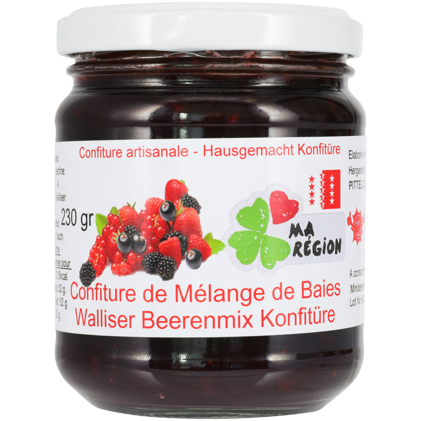 Walliser Konfitüre Beerenmix