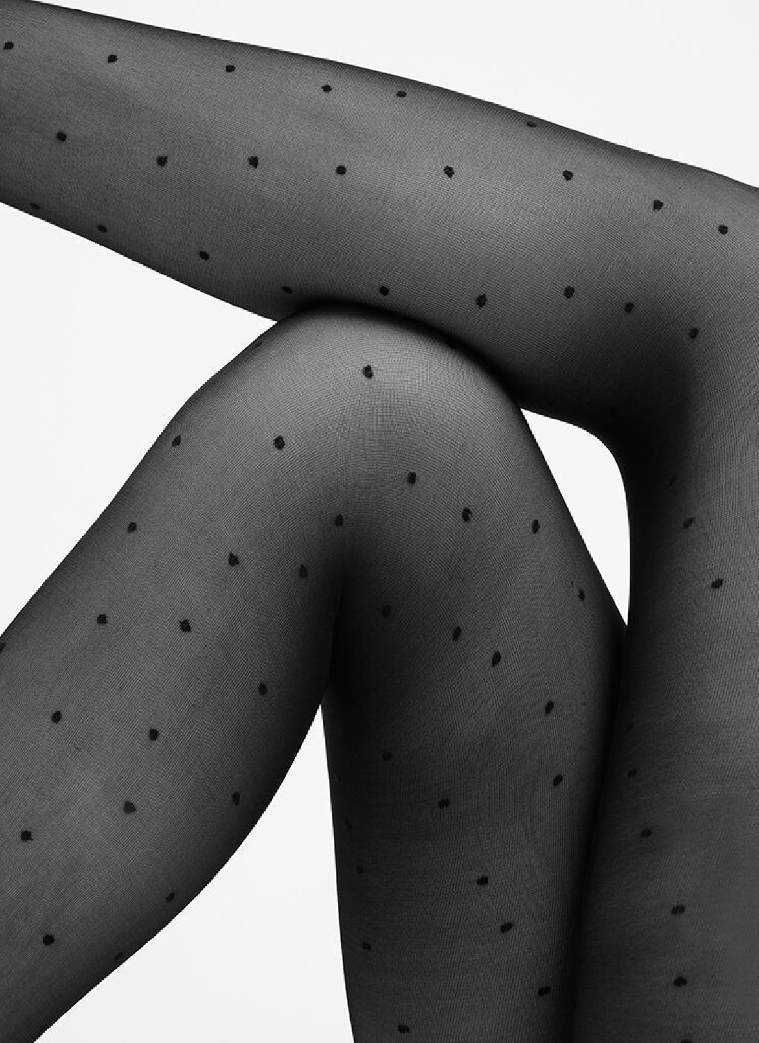 Swedish Stockings Strümpfe Doris Dots Tights Black 40 Denier