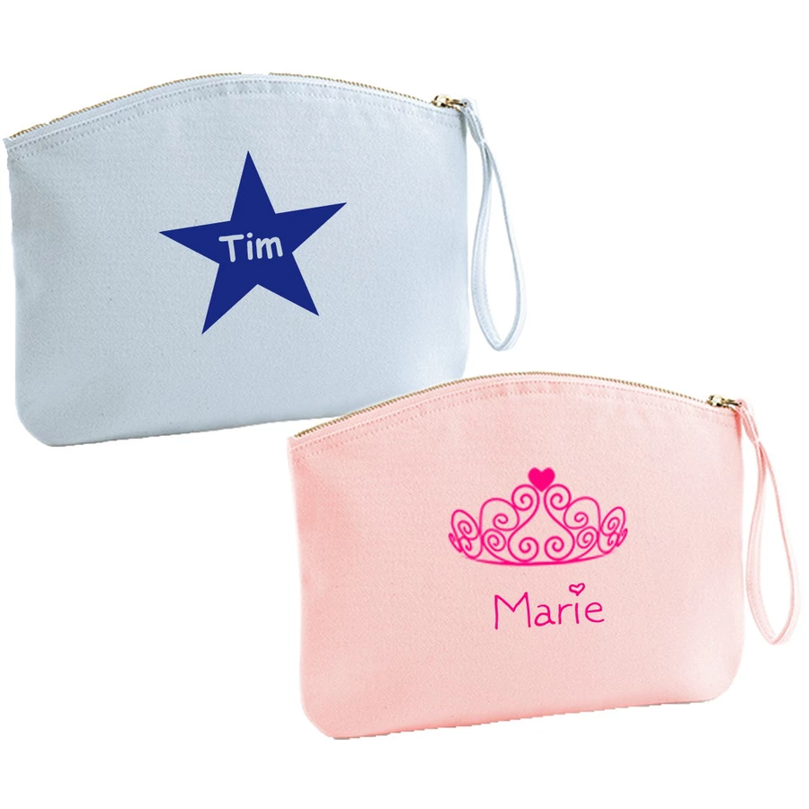 Schnullireich Windeltasche mit Namen Krone Rosa