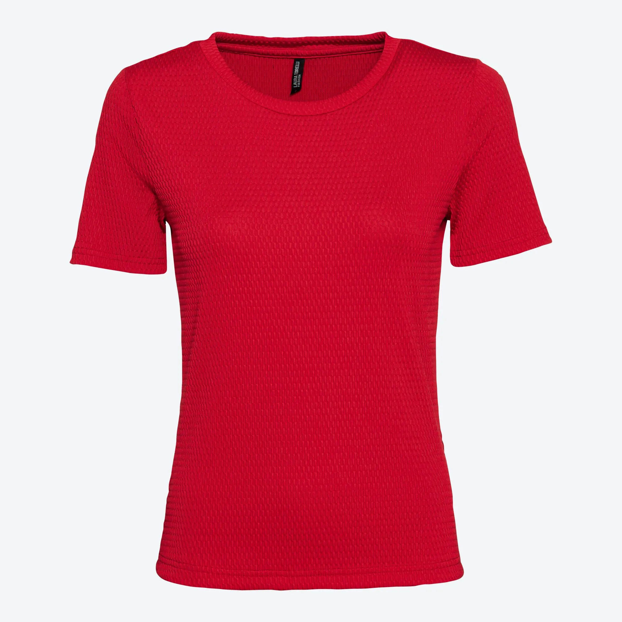 Damen-T-Shirt mit Struktur-Effekt